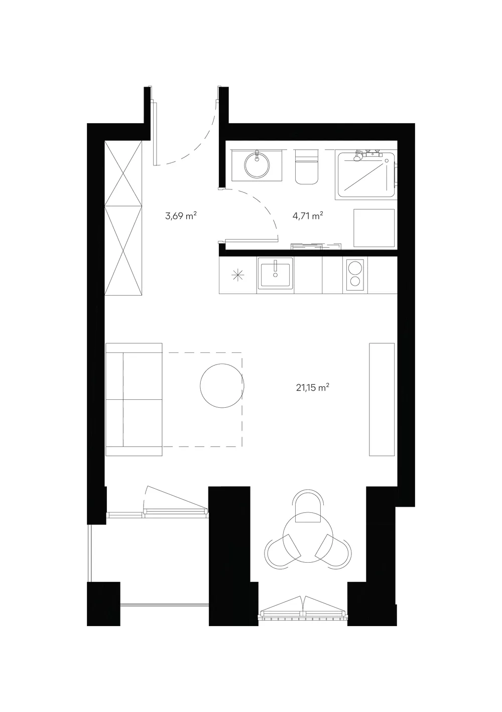 Buto D1-206 planas